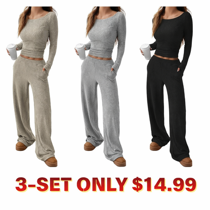 Ribbed two-piece sets