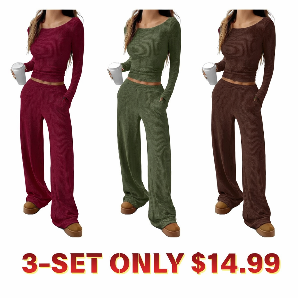 Ribbed two-piece sets