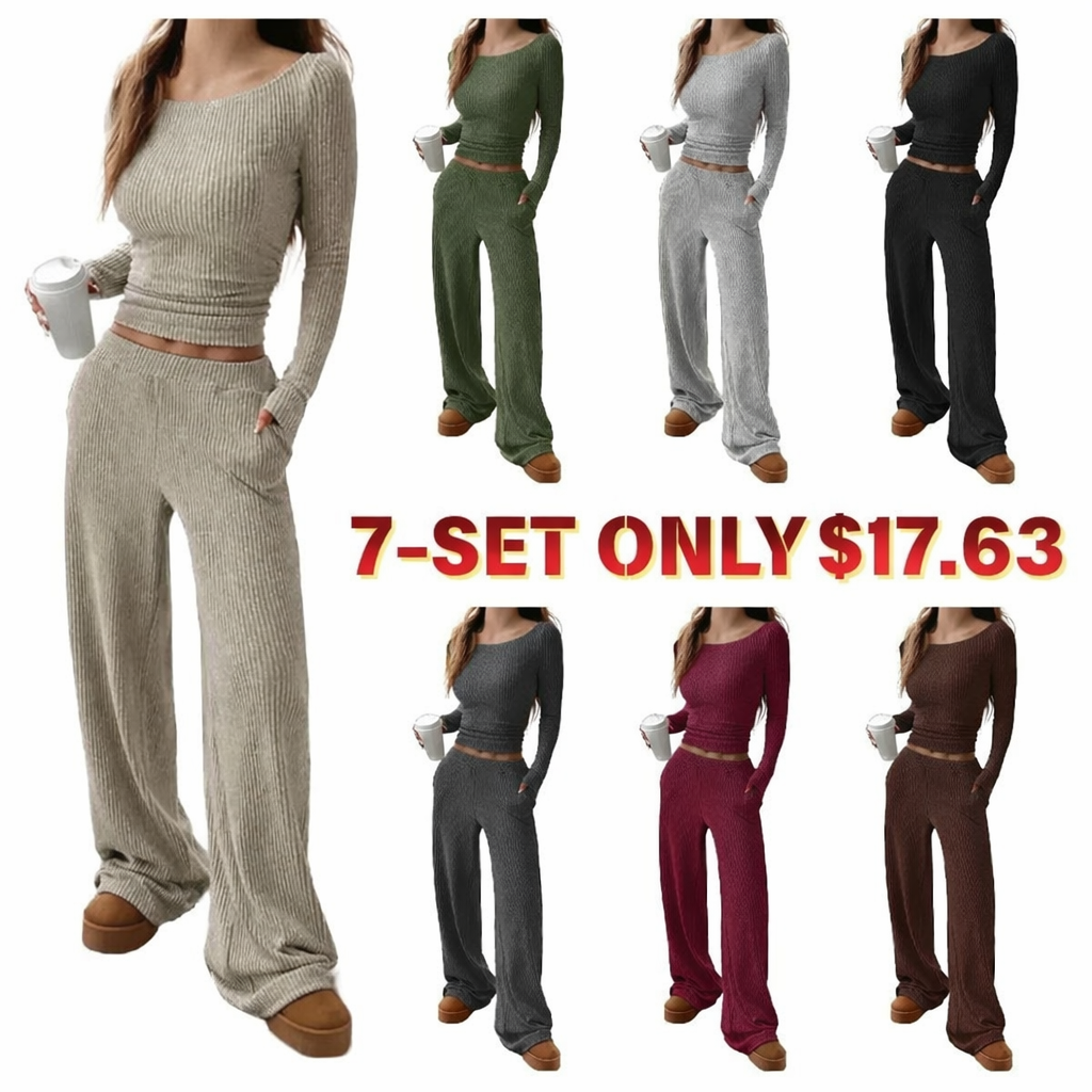 Ribbed two-piece sets