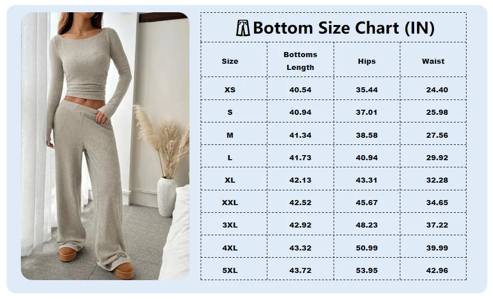 Ribbed two-piece sets