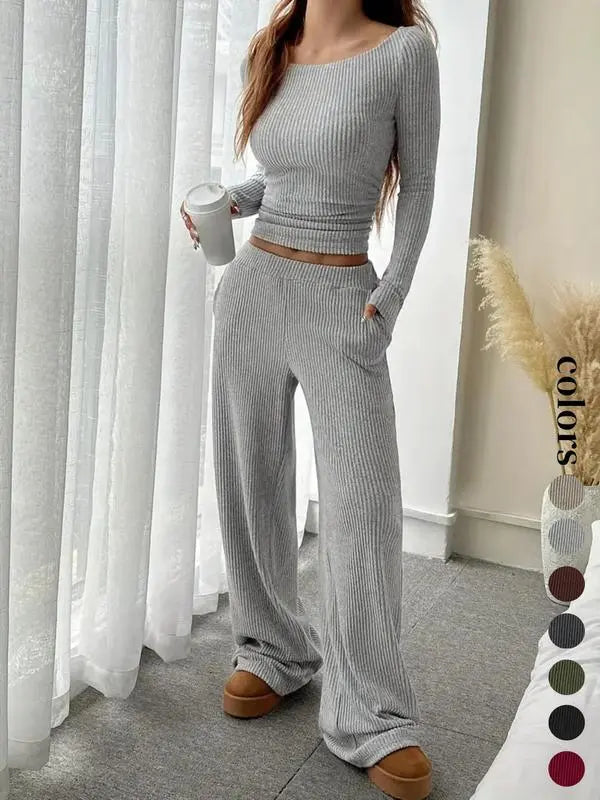 Ribbed two-piece sets